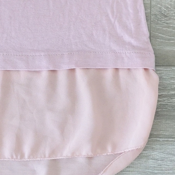 PLAZA Italia Pink Tank Top with Tulle Size Small - Picture 4 of 6